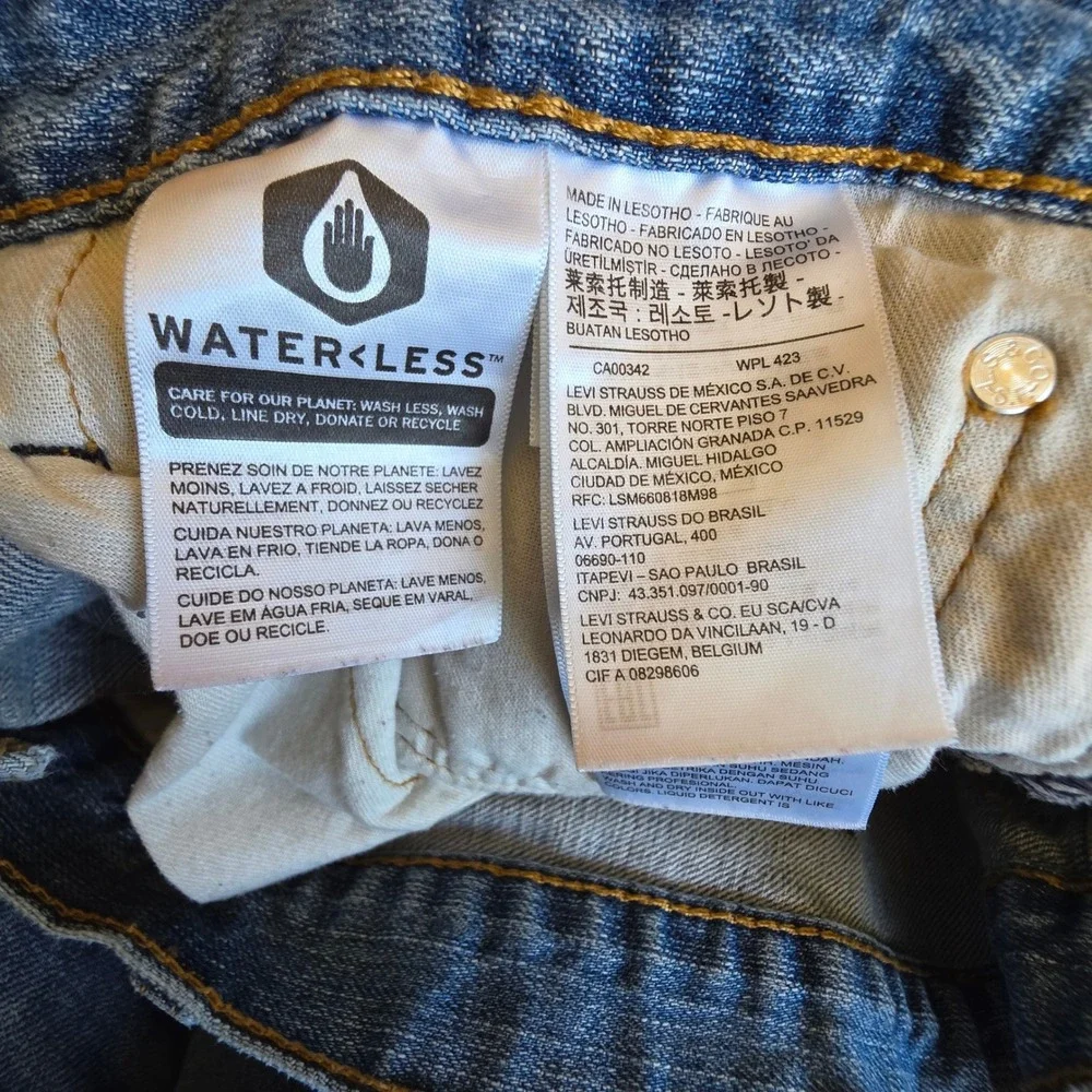 Levi's 569 Loose Straight Jeans 39x28 Light Wash Men's Relaxed Fit